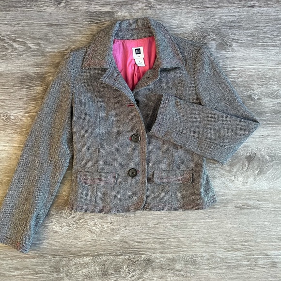 GAP black and white wool blend blazer, size 2 - Picture 5 of 13